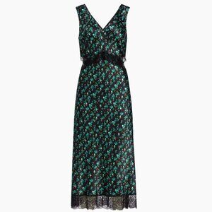 Rails Pandora Floral Satin Crepe Midi-Dress